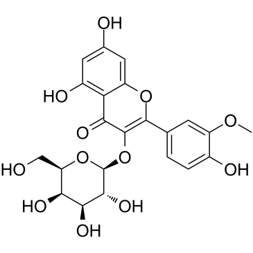 Isorhamnetin 3-O-galactoside 化学構造