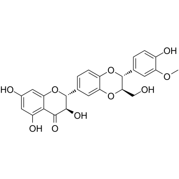 Isosilybin A Chemische Struktur
