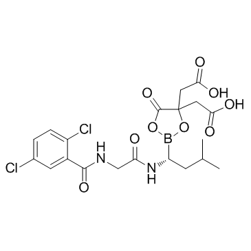 Ixazomib citrate Chemische Struktur