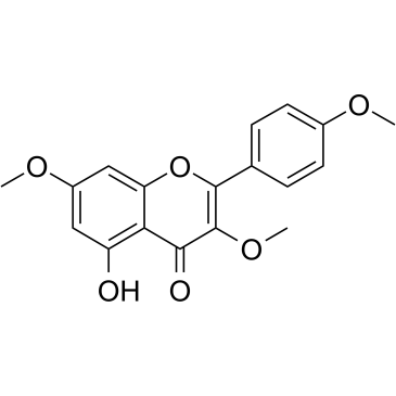 Kaempferol 3,7,4'-trimethyl ether 化学構造