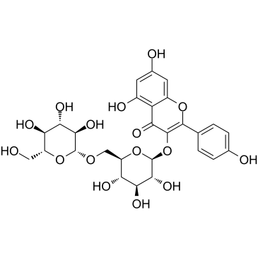 Kaempferol 3-O-gentiobioside Chemische Struktur