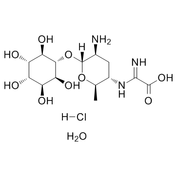 Kasugamycin hydrochloride hydrate 化学構造