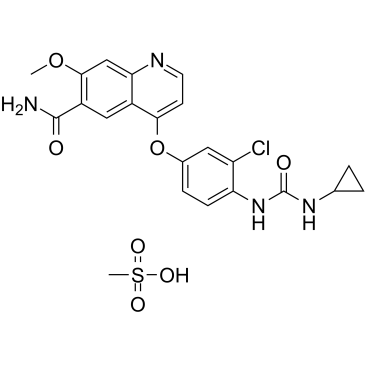 Lenvatinib mesylate  Chemical Structure