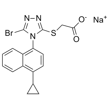 Lesinurad sodium  Chemical Structure