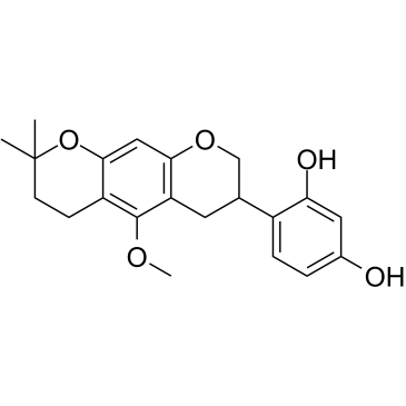Licorisoflavan I Chemische Struktur