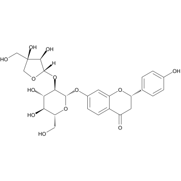 Liquiritigenin-7-O-β-D-glucopyranosyl-(1→2)-β-D-apiofuranoside التركيب الكيميائي
