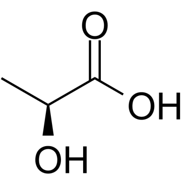 L-Lactic acid التركيب الكيميائي