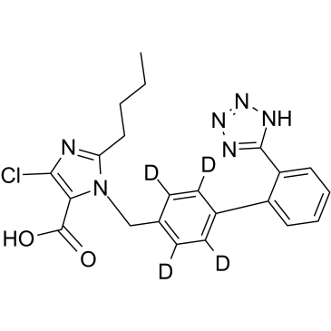 Losartan D4 Carboxylic Acid  Chemical Structure