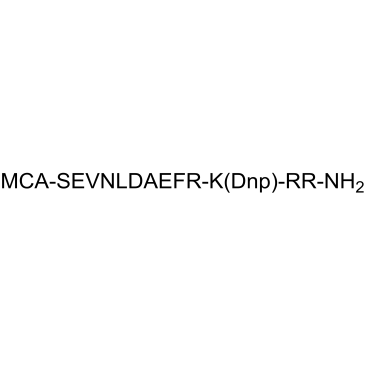 MCA-SEVNLDAEFR-K(Dnp)-RR, amide التركيب الكيميائي