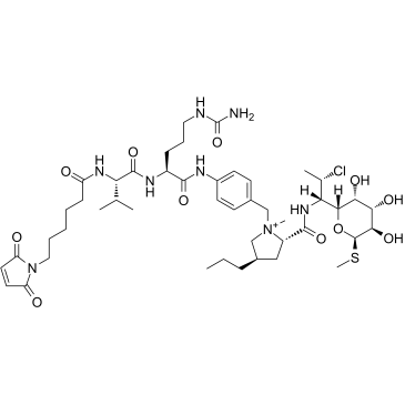 MC-Val-Cit-PAB-clindamycin Chemische Struktur