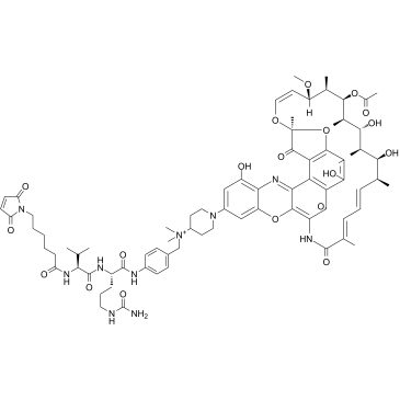MC-Val-Cit-PAB-dimethylDNA31 化学構造