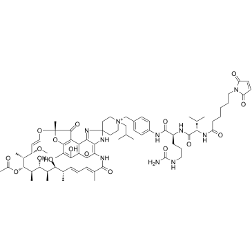 MC-Val-Cit-PAB-rifabutin Chemische Struktur
