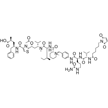 MC-Val-Cit-PAB-tubulysin5a 化学構造