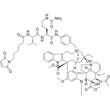 MC-Val-Cit-PAB-vinblastine  Chemical Structure