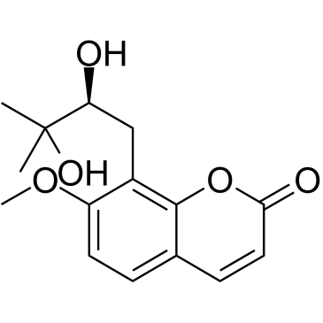 Meranzin (hydrate) 化学構造