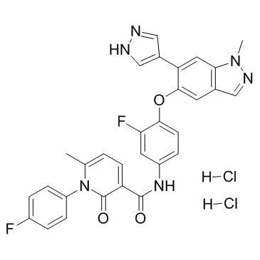 Merestinib dihydrochloride  Chemical Structure