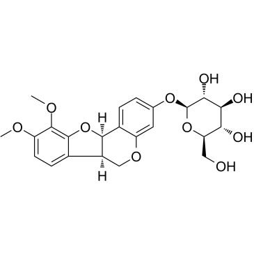 Methylnissolin-3-O-glucoside 化学構造