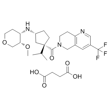 MK-0812 Succinate 化学構造