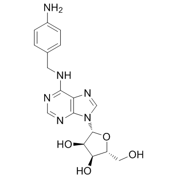 N-[(4-Aminophenyl)methyl]adenosine Chemical Structure
