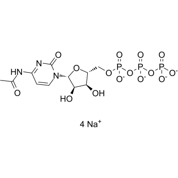 N4-Acetylcytidine triphosphate sodium 化学構造
