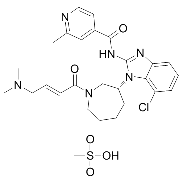 Nazartinib mesylate  Chemical Structure
