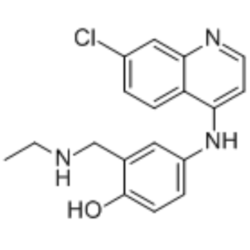 N-Desethyl amodiaquine 化学構造