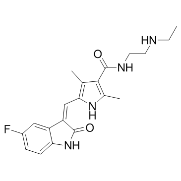 N-Desethyl Sunitinib التركيب الكيميائي