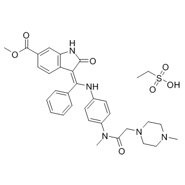 Nintedanib esylate  Chemical Structure