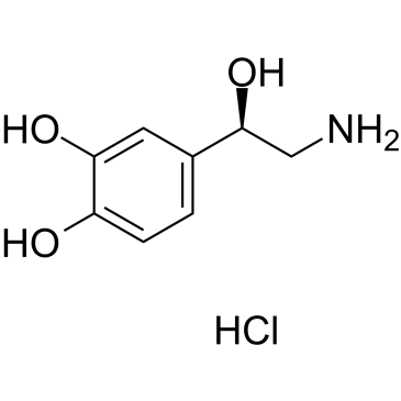 Norepinephrine hydrochloride 化学構造
