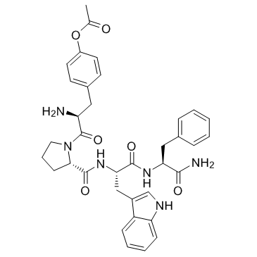 N-terminally acetylated Endomorphin-1 化学構造