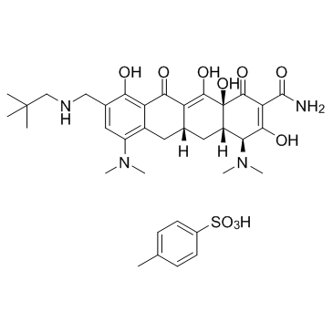 Omadacycline tosylate 化学構造