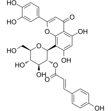 Orientin-2''-O-p-trans-coumarate التركيب الكيميائي