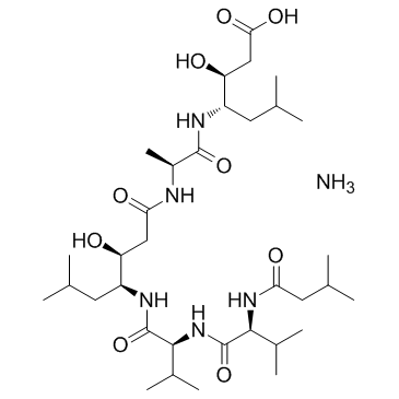 Pepstatin Ammonium التركيب الكيميائي