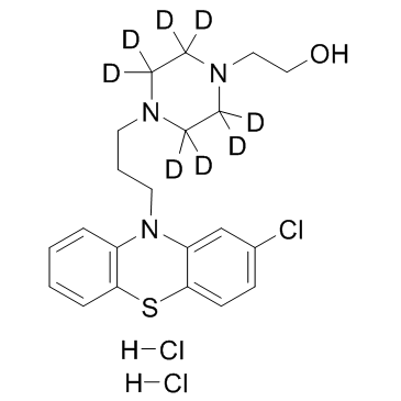 Perphenazine D8 Dihydrochloride  Chemical Structure