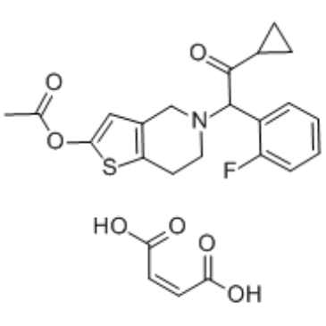 Prasugrel Maleic acid التركيب الكيميائي