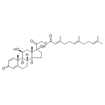 Prednisolone farnesylate Chemical Structure