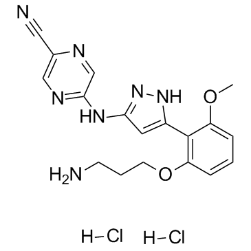 Prexasertib dihydrochloride Chemische Struktur