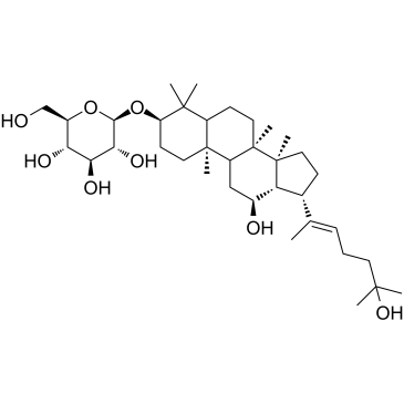 Pseudoginsenoside Rh2 化学構造
