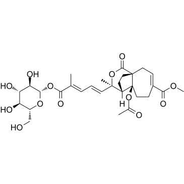 Pseudolaric acid B β-D-glucoside 化学構造