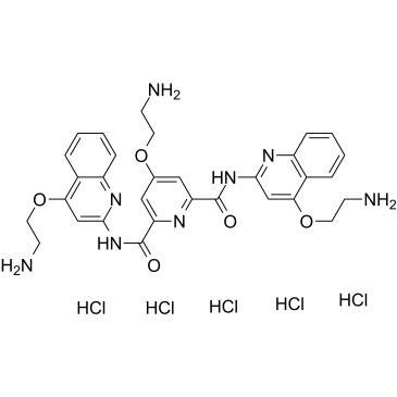 Pyridostatin hydrochloride 化学構造