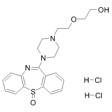 Quetiapine sulfoxide dihydrochloride 化学構造