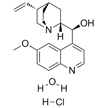 Quinidine hydrochloride monohydrate 化学構造