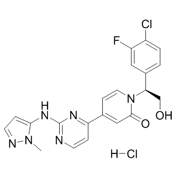 Ravoxertinib hydrochloride Chemische Struktur