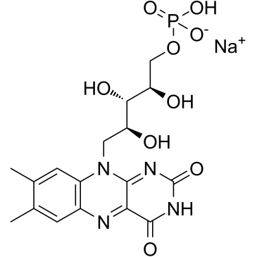 Riboflavin phosphate sodium 化学構造