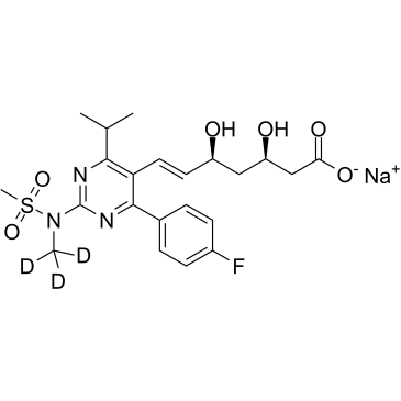 Rosuvastatin D3 Sodium التركيب الكيميائي