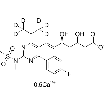Rosuvastatin D6 Calcium Chemical Structure