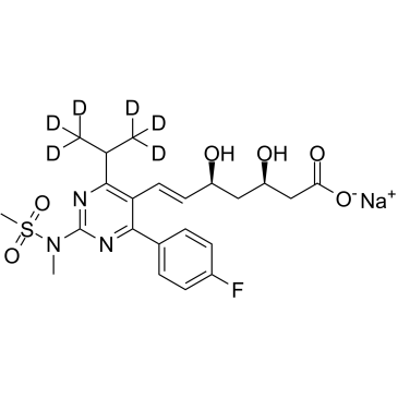 Rosuvastatin D6 Sodium Chemische Struktur