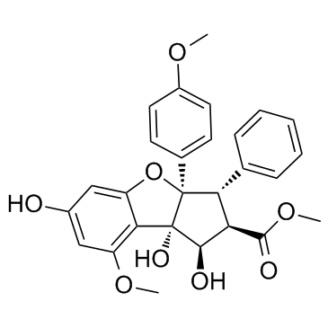 Silvestrol aglycone Chemical Structure