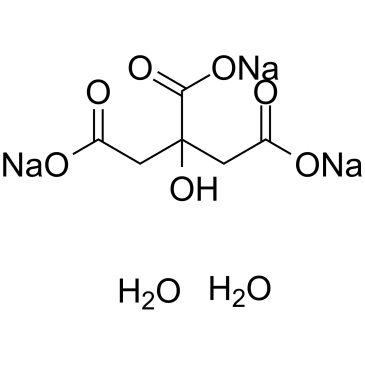 Sodium citrate dihydrate Chemische Struktur