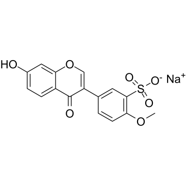 Sodium formononetin-3'-sulfonate Chemische Struktur